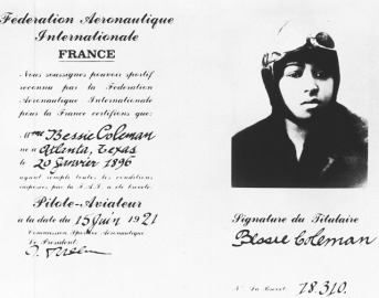 Bessie Coleman - Pilot License